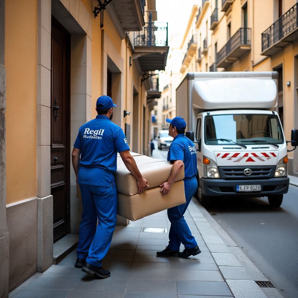 mudanzas de pisos sin ascensor en Sevilla