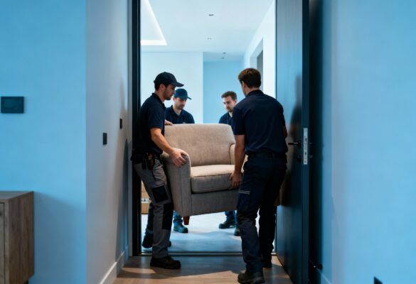 mudanza en una casa con difícil acceso